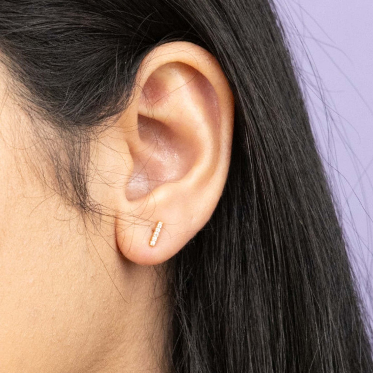 Larkspur Gold-plated Stud Earrings For Women