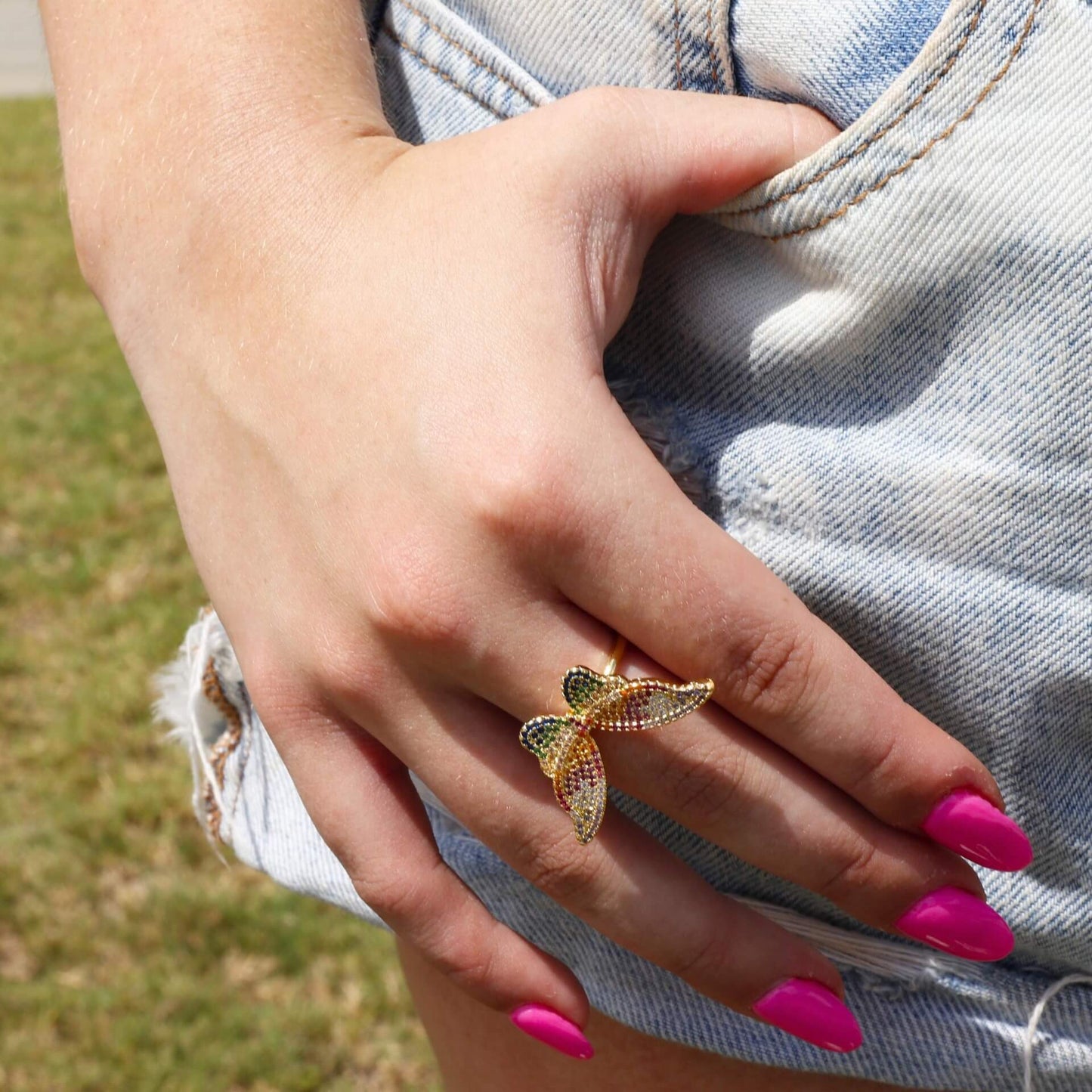Chrysalis Gold-plated Ring