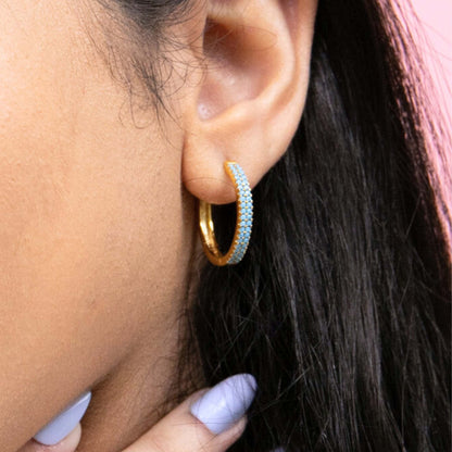 Emmy Gold-plated Hoop Earrings