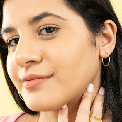 Mazikeen Gold-plated Hoop Earrings For Women