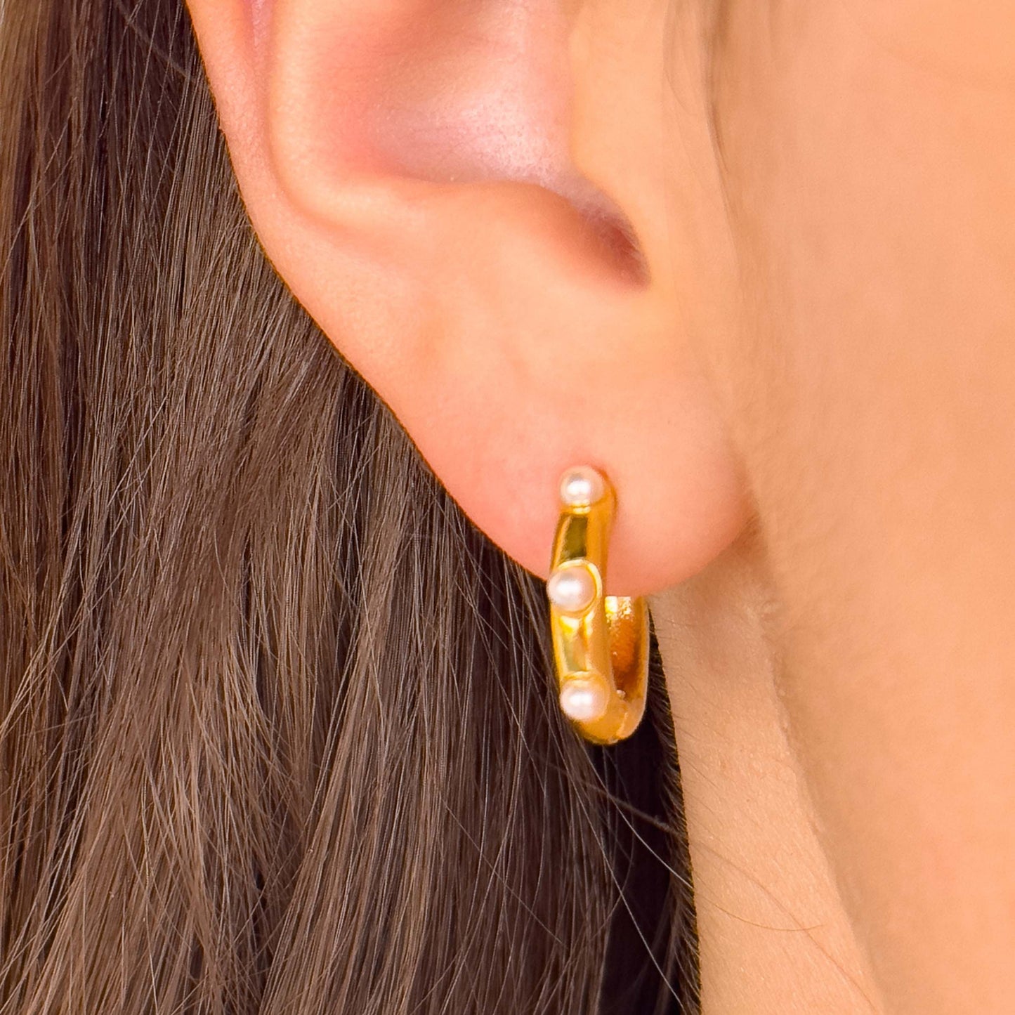 Destiny Gold-plated Hoop Earrings