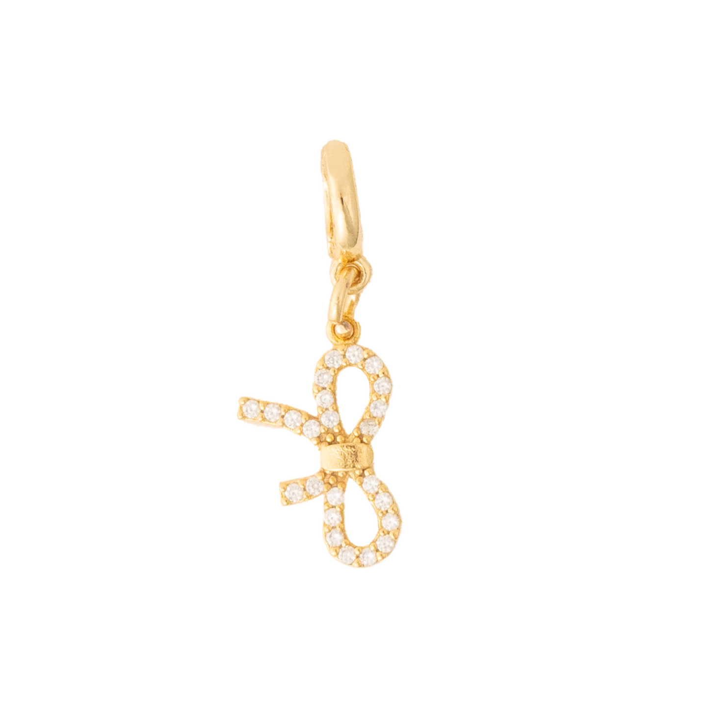 CZ Bow Charm