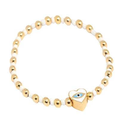 Poppy Gold Plated Bead Bracelet For Women