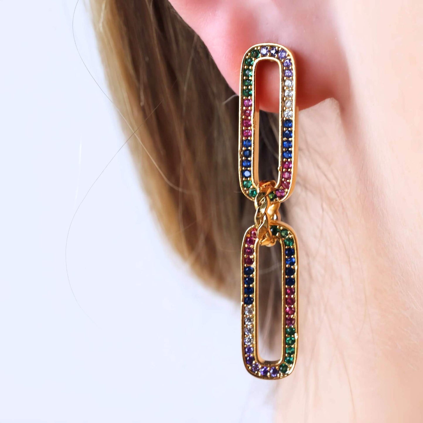 Valerie Gold-plated Statement Earrings