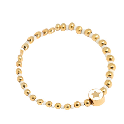 Star Bead Gold-plated Bracelet For Women