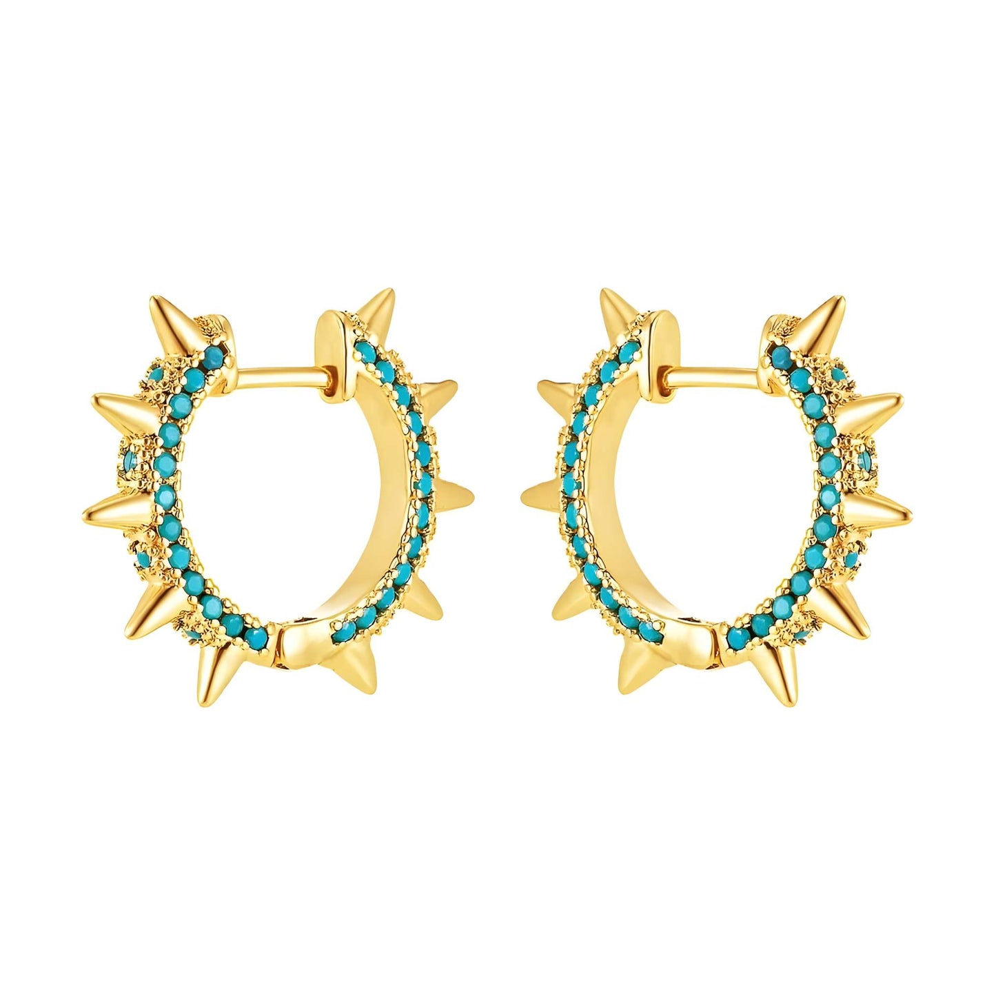 Guinevere Gold-plated Hoop Earrings