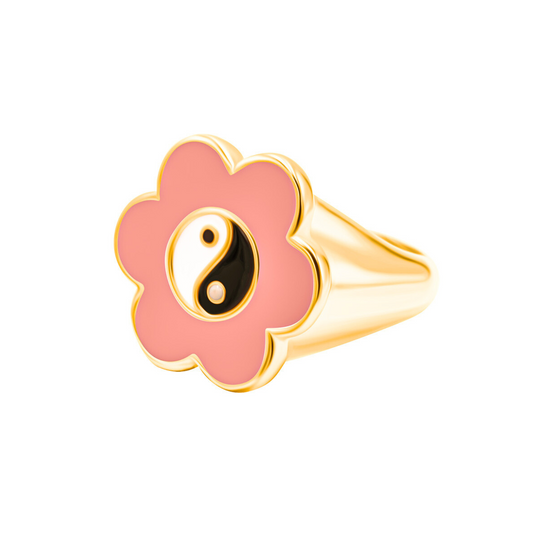 Daisy (Pink) Gold-plated Ring For Women
