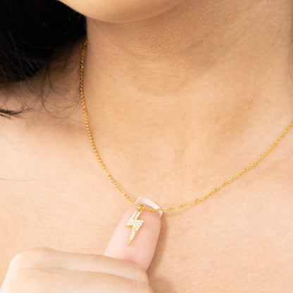 Isla (Clear) Gold-plated Charm Necklace For Women