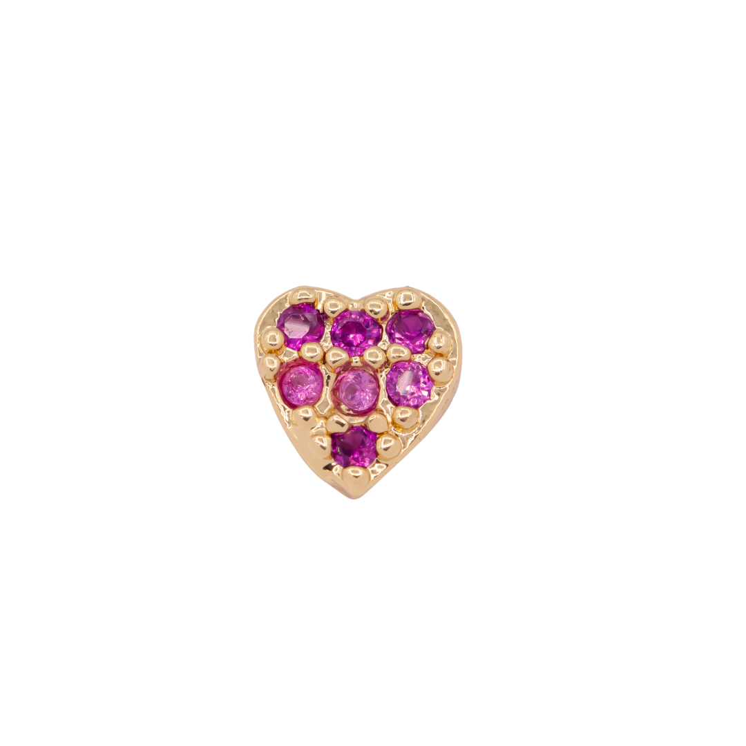 FUN CHARM-FUSCHIA HEART