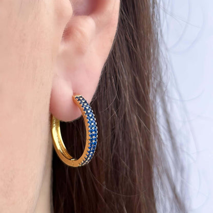 Emmy Gold-plated Hoop Earrings