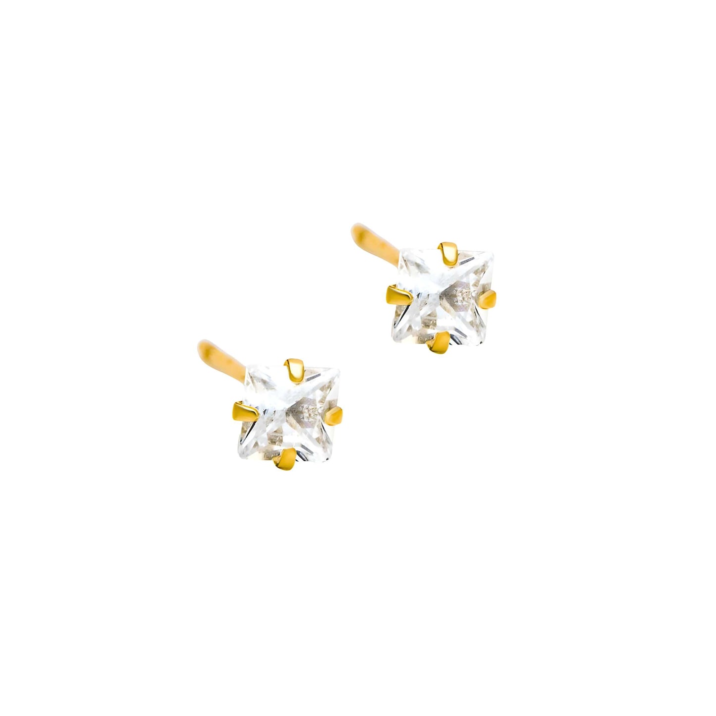 Juni Gold-plated Stud Earrings For Women