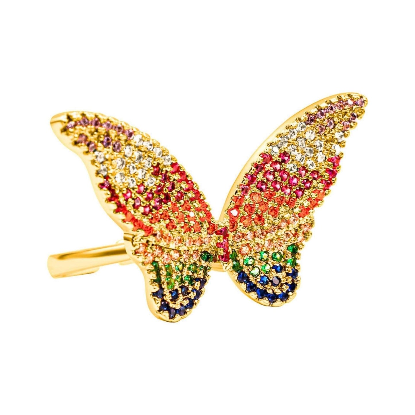 Chrysalis Gold-plated Ring For Women