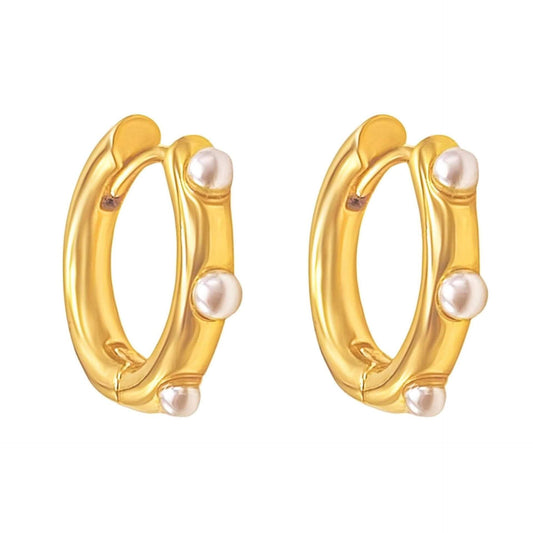 Destiny Gold-plated Hoop Earrings