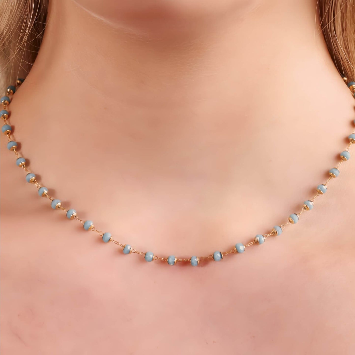 Imogen Gold-plated Gemstone Necklace