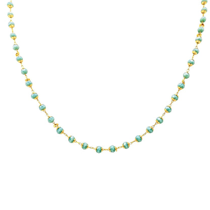 Imogen Gold-plated Gemstone Necklace For Women