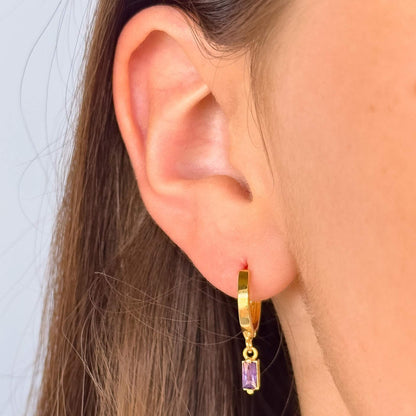 London Gold-plated Hoop Earrings For Women