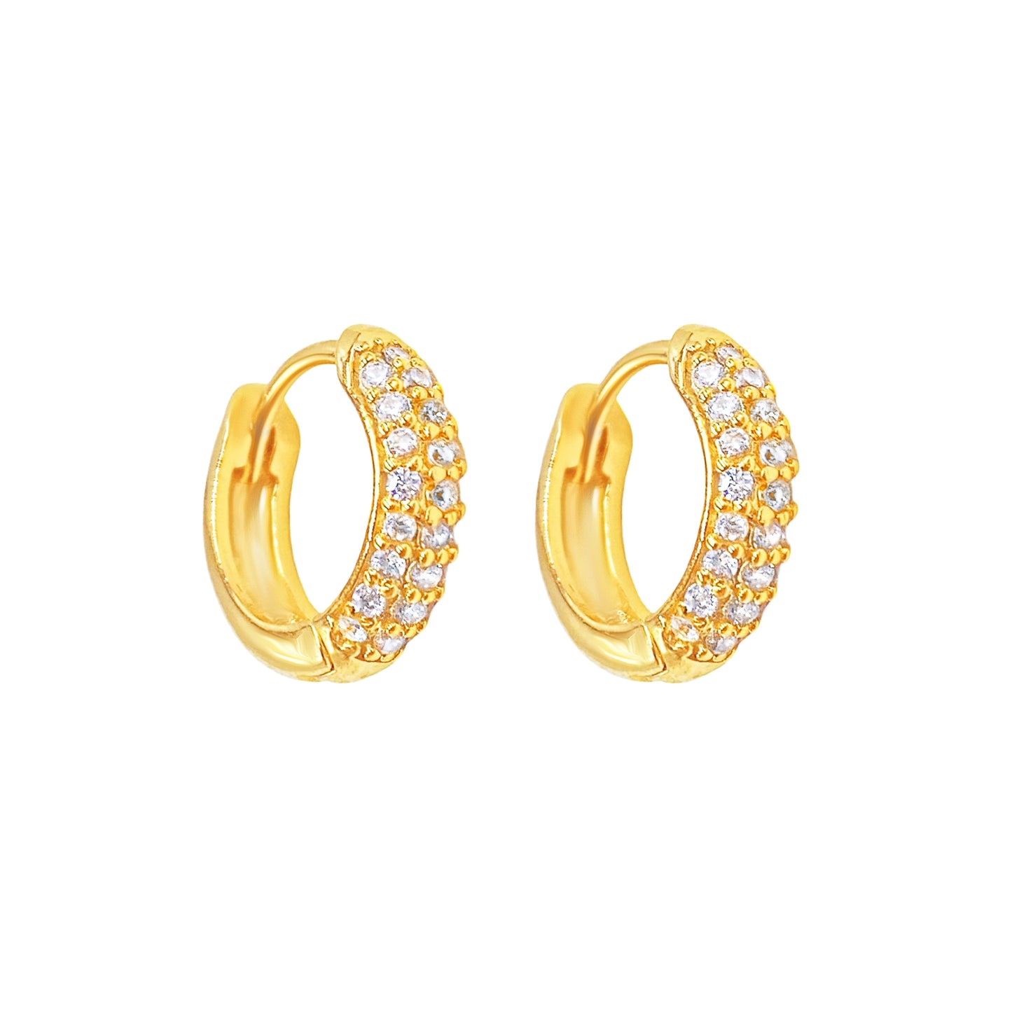 Amelia Gold-plated Hoop Earrings For Women