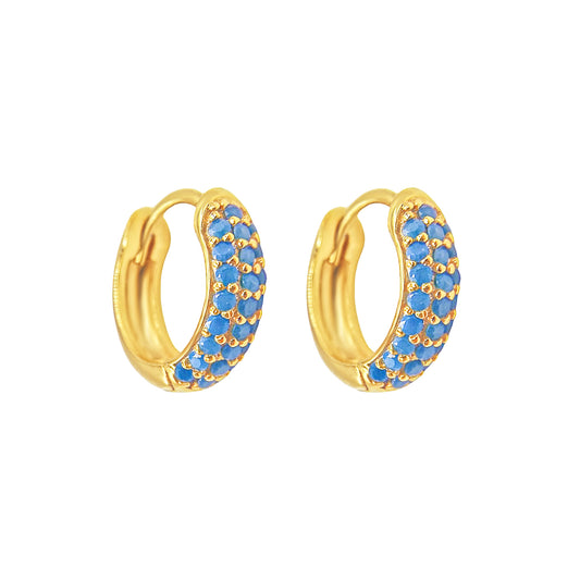 Amelia Gold-plated Hoop Earrings